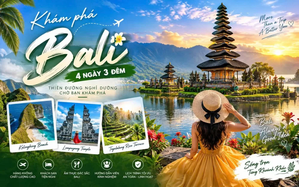 Explore the 4-Day 3-Night Bali Tour from Ho Chi Minh City