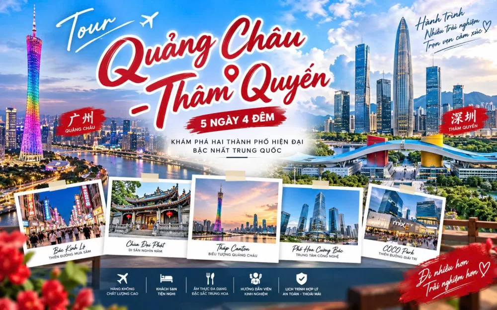 5-Day 4-Night Guangzhou - Shenzhen Tour: Discover the City of the Future