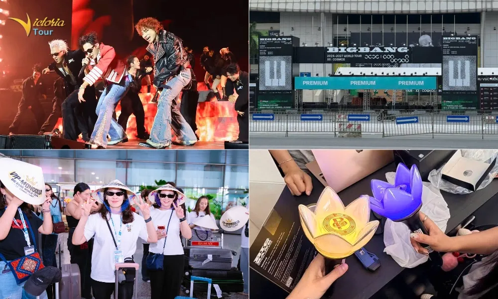 Mongolian guests attend the BIGBANG concert in Hanoi.