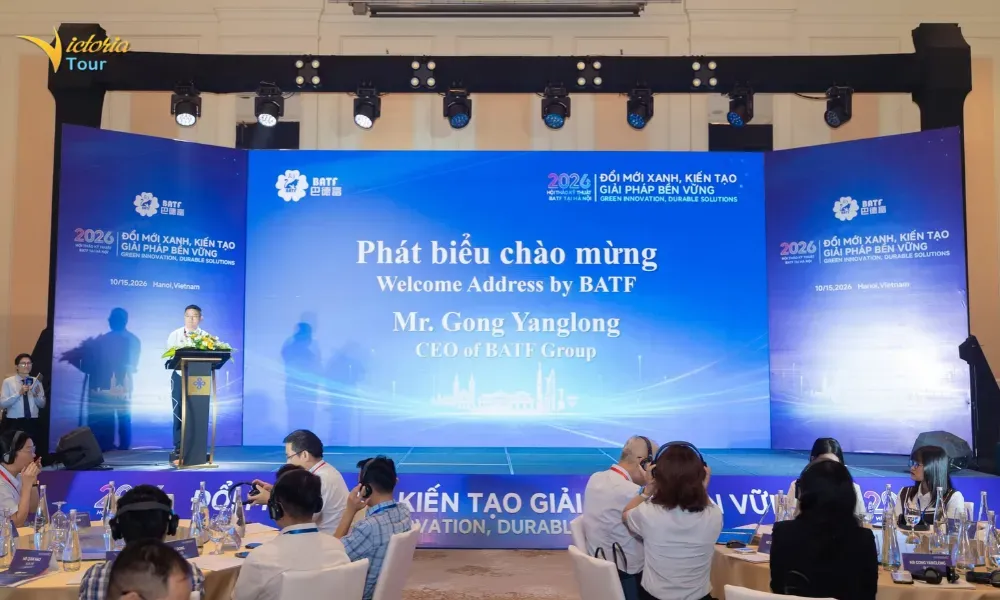 Đại diện ban tổ chức phát biểu khai mạc đầy năng lượng tại hội thảo BATF