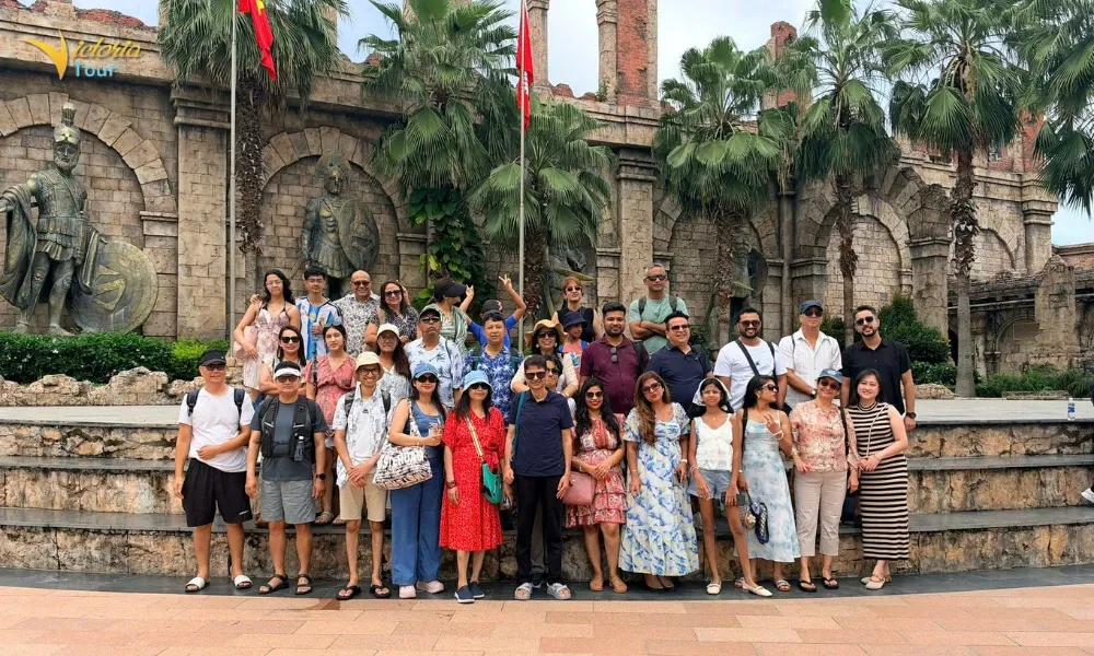 The delegation at one of Phu Quoc's top destinations