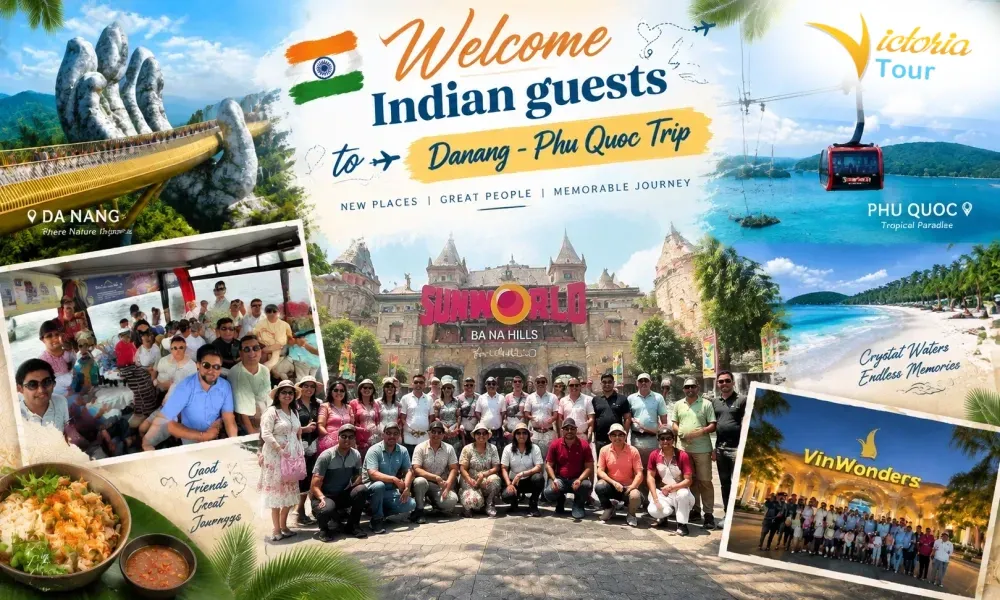 Victoria Tour Welcomes 24 Indian Guests on a Luxury Da Nang – Phu Quoc Journey