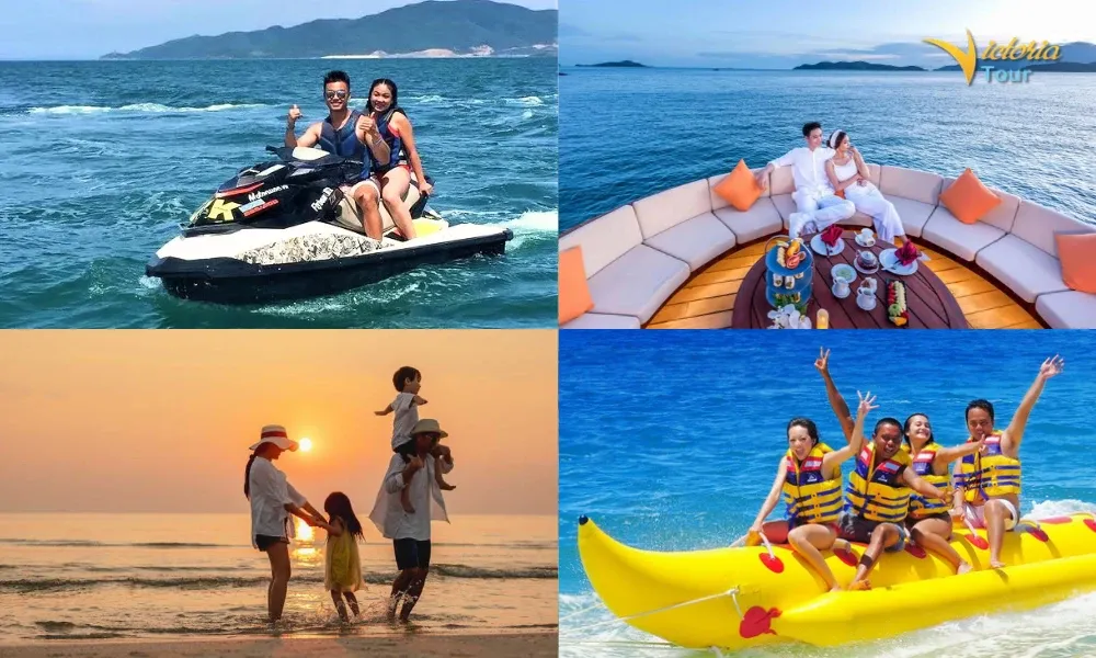 Vietnam beach holiday packages - diversity activities from relaxation to water sport games