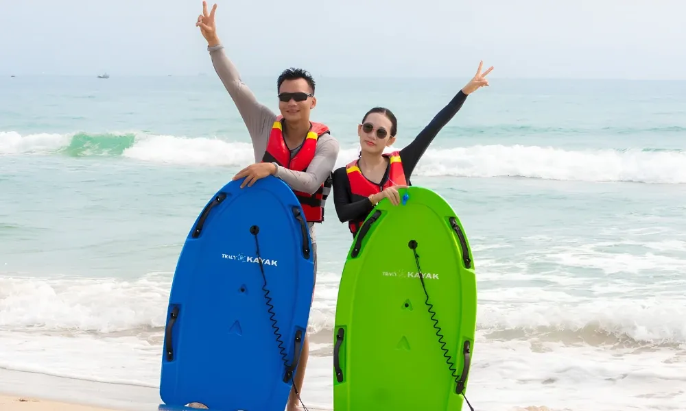 Vietnam beach holiday packages - kayaking, beach leisure in Danang